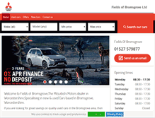 Tablet Screenshot of fieldsofbromsgrove.co.uk